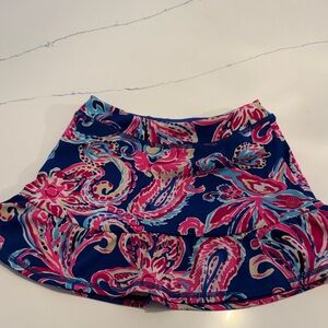 Lilly Pulitzer Girls UPF 50+ Luxletic Mini Cascadia Skort Size Medium